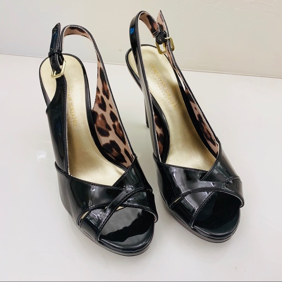 Christian Siriano Shoes - Christian Siriano black patent leather heels 8 wide